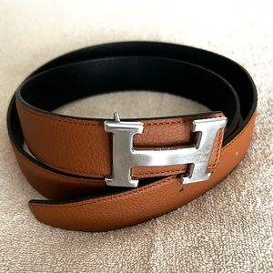 Hermes reversible leather belt
